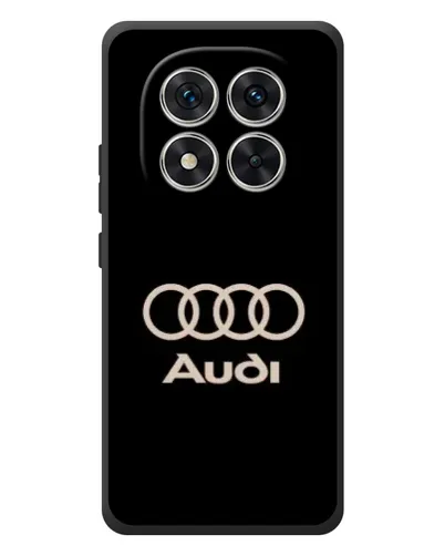 Чехол для Xiaomi Redmi Note 15 Pro с картинкой «Audi — золотой логотип»