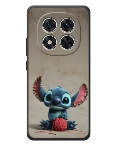 Чехол для Xiaomi Redmi Note 15 Pro с картинкой «Стич на коричневом фоне»
