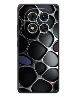 Чехол для Xiaomi Redmi Note 15 Pro с картинкой «Объемная темная решетка»