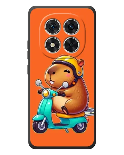 Чехол для Xiaomi Redmi Note 15 Pro с картинкой «Капибара на скутере»