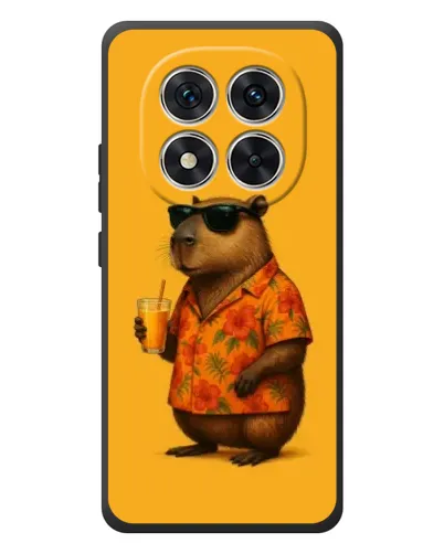 Чехол для Xiaomi Redmi Note 15 Pro с картинкой «Капибара на отдыхе»