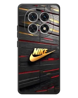Чехол для Xiaomi Redmi Note 15 с картинкой «Золотой Nike на металле»