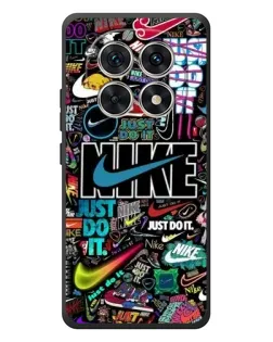 Чехол для Xiaomi Redmi Note 15 с картинкой «Яркий коллаж Nike»