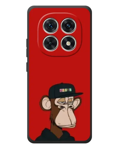 Чохол для Xiaomi Redmi Note 15 з картинкою «Bored Ape — червоний фон»