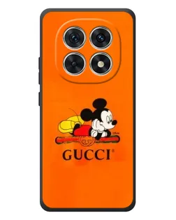 Чехол для Xiaomi Redmi Note 15 с картинкой «Микки Маус Gucci — оранж»
