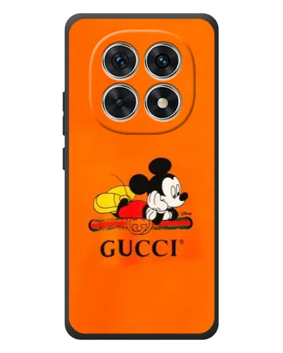 Чехол для Xiaomi Redmi Note 15 с картинкой «Микки Маус Gucci — оранж» Чехол для Xiaomi Redmi Note 15 с картинкой «Микки Маус Gucci — оранж»