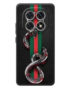 Чехол для Xiaomi Redmi Note 15 с картинкой «Gucci — змея на полосе»