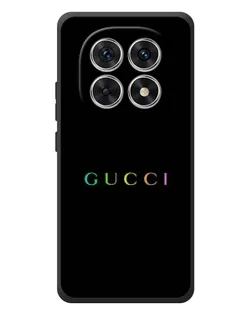 Чехол для Xiaomi Redmi Note 15 с картинкой «Gucci — неоновый минимализм»