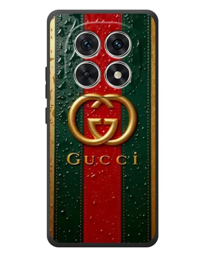 Чехол для Xiaomi Redmi Note 15 с картинкой «Gucci — фирменная полоса и золото» Чехол для Xiaomi Redmi Note 15 с картинкой «Gucci — фирменная полоса и золото»