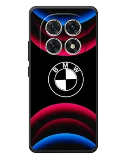 Чехол для Xiaomi Redmi Note 15 с картинкой «Логотип BMW и неоновые дуги»