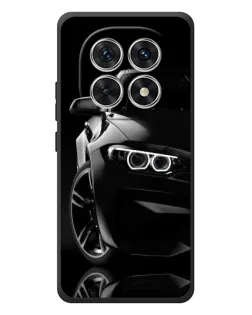 Чехол для Xiaomi Redmi Note 15 с картинкой «Черная BMW — профиль»