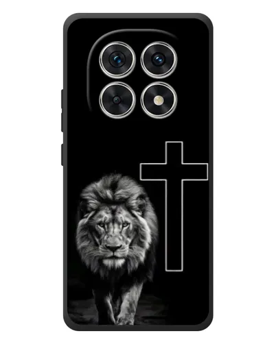 Чехол для Xiaomi Redmi Note 15 с картинкой «Лев и Крест»