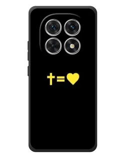 Чехол для Xiaomi Redmi Note 15 с картинкой «Сердце и Крест»