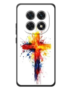 Чехол для Xiaomi Redmi Note 15 с картинкой «Акварельный крест»