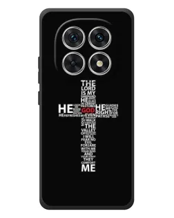 Чехол для Xiaomi Redmi Note 15 с картинкой «Текстовый крест»