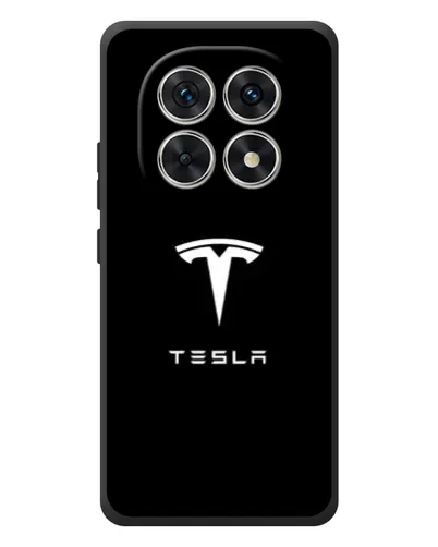 Чехол для Xiaomi Redmi Note 15 с картинкой «Tesla White Logo»
