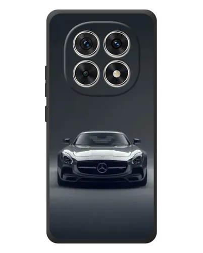 Чехол для Xiaomi Redmi Note 15 с картинкой «Mercedes на черном»