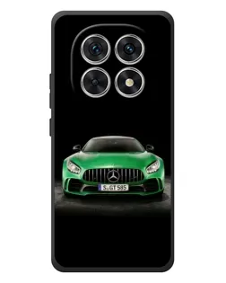 Чехол для Xiaomi Redmi Note 15 с картинкой «Mercedes — неоновый лого»