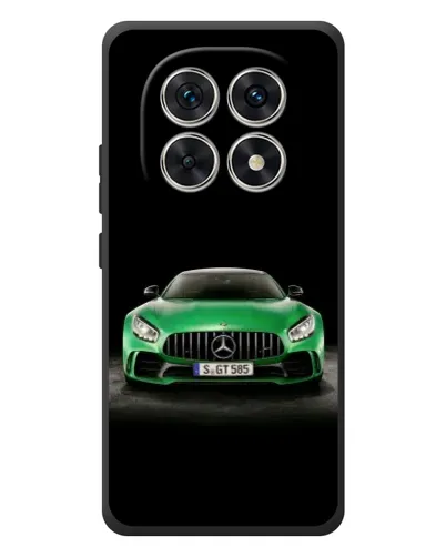 Чехол для Xiaomi Redmi Note 15 с картинкой «Mercedes — неоновый лого»