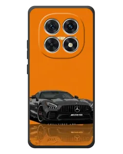 Чехол для Xiaomi Redmi Note 15 с картинкой «Оранжевый Mercedes AMG»