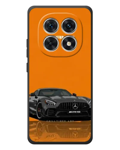 Чехол для Xiaomi Redmi Note 15 с картинкой «Оранжевый Mercedes AMG»