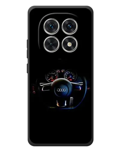 Чехол для Xiaomi Redmi Note 15 с картинкой «Салон Audi — руль»