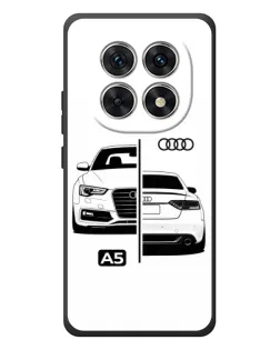 Чехол для Xiaomi Redmi Note 15 с картинкой «Audi — контрастный дизайн»