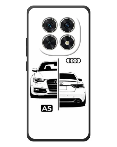 Чехол для Xiaomi Redmi Note 15 с картинкой «Audi — контрастный дизайн»