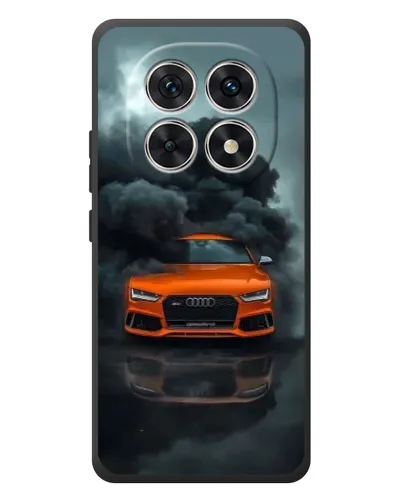Чехол для Xiaomi Redmi Note 15 с картинкой «Audi в облаках дыма»