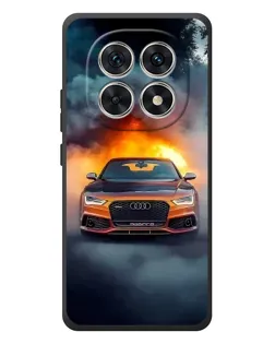 Чехол для Xiaomi Redmi Note 15 с картинкой «Audi в огненном дыму»
