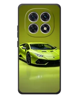 Чехол для Xiaomi Redmi Note 15 с картинкой «Салатовый Lamborghini Huracan»