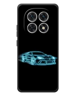 Чехол для Xiaomi Redmi Note 15 с картинкой «Неоновый контур Lamborghini»