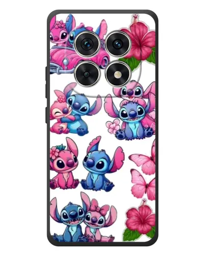 Чехол для Xiaomi Redmi Note 15 с картинкой «Стикеры Stitch и Angel»