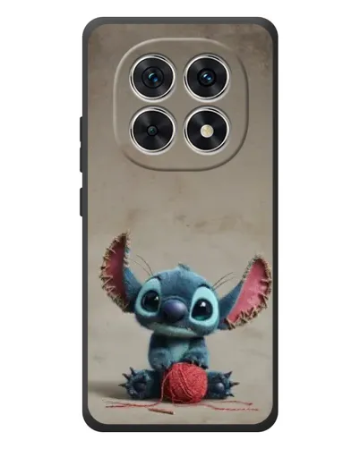 Чехол для Xiaomi Redmi Note 15 с картинкой «Стич на коричневом фоне»