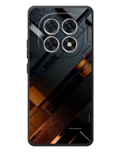 Чехол для Xiaomi Redmi Note 15 с картинкой «Черные геометрические блоки»