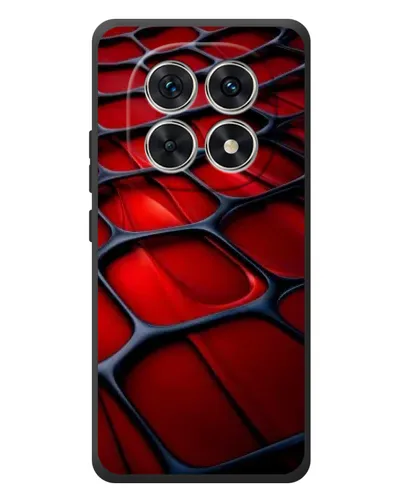 Чехол для Xiaomi Redmi Note 15 с картинкой «Красная глянцевая сетка»