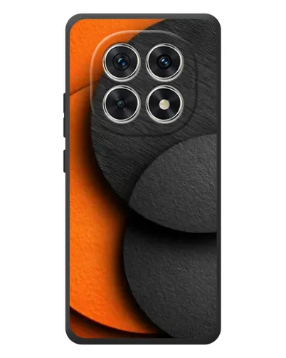 Чехол для Xiaomi Redmi Note 15 с картинкой «Геометрия оранжевых кругов»