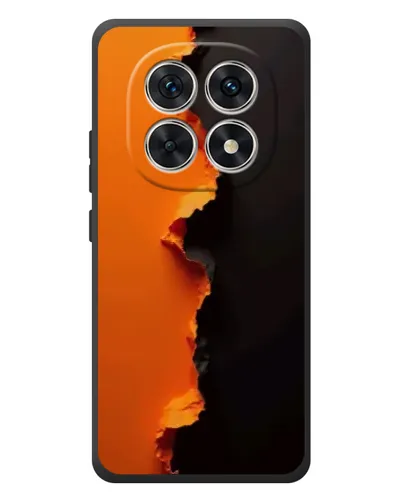Чехол для Xiaomi Redmi Note 15 с картинкой «Оранжевый разлом»