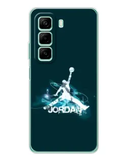 Чехол для Xiaomi Redmi Note 15R с картинкой «Jordan Blue Fire»