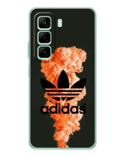 Чехол для Xiaomi Redmi Note 15R с картинкой «Оранжевый дым Adidas»