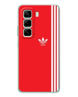 Чехол для Xiaomi Redmi Note 15R с картинкой «Красный минимализм Adidas»