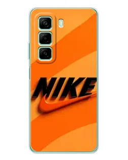 Чехол для Xiaomi Redmi Note 15R с картинкой «Оранжевый драйв Nike»