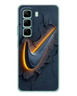 Чехол для Xiaomi Redmi Note 15R с картинкой «Объемный логотип Найк»
