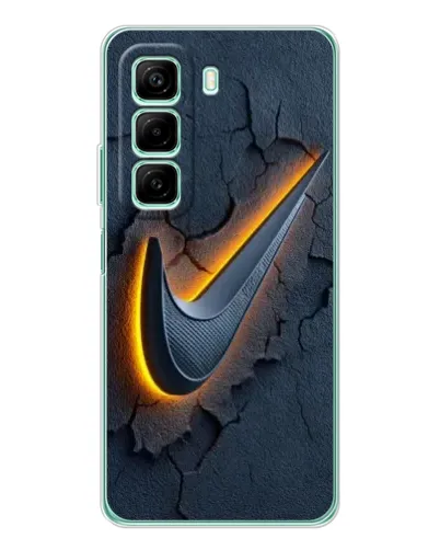 Чехол для Xiaomi Redmi Note 15R с картинкой «Объемный логотип Найк»
