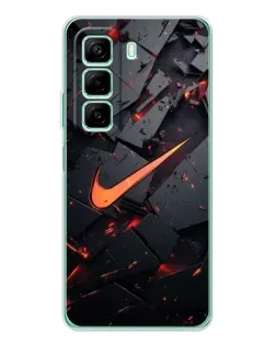 Чехол для Xiaomi Redmi Note 15R с картинкой «Nike — эффект разломов»