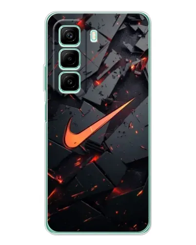 Чехол для Xiaomi Redmi Note 15R с картинкой «Nike — эффект разломов»