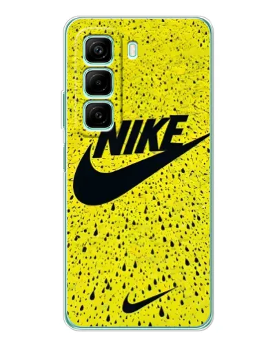 Чехол для Xiaomi Redmi Note 15R с картинкой «Желтый текстурный Nike»