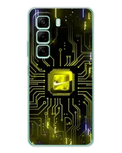 Чехол для Xiaomi Redmi Note 15R с картинкой «Nike — золотая искра»