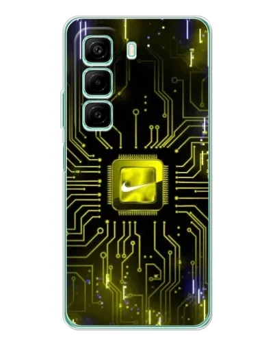Чехол для Xiaomi Redmi Note 15R с картинкой «Nike — золотая искра»
