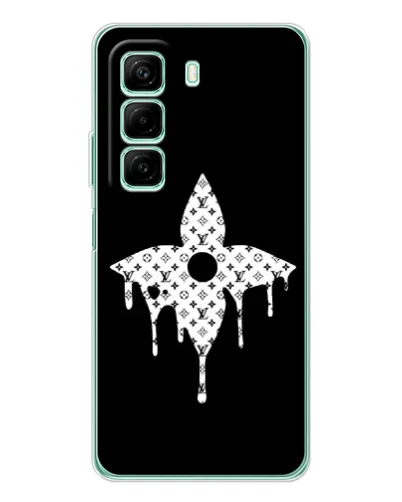Чехол для Xiaomi Redmi Note 15R с картинкой «Цветочная монограмма» Чехол для Xiaomi Redmi Note 15R с картинкой «Цветочная монограмма»